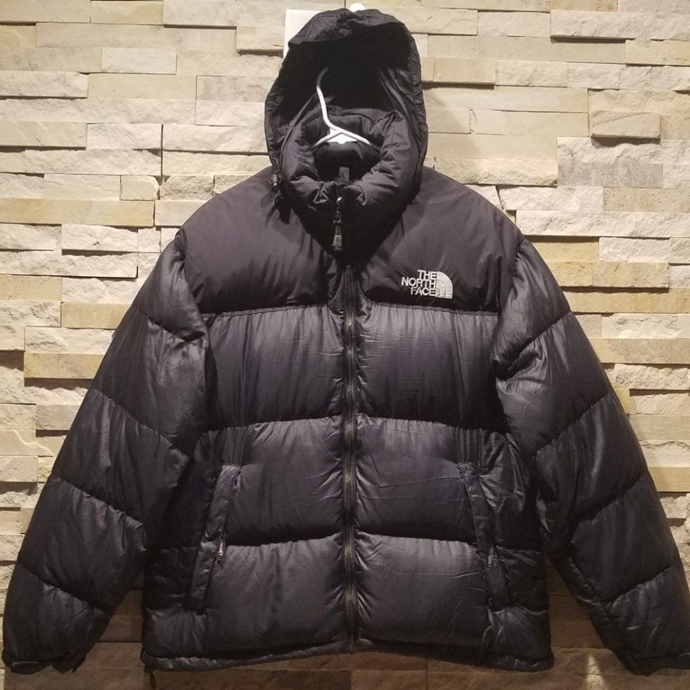 North Face Mens Black Large 96 Retro Vintage Nuptse Puffer Jacker Winter Coat L